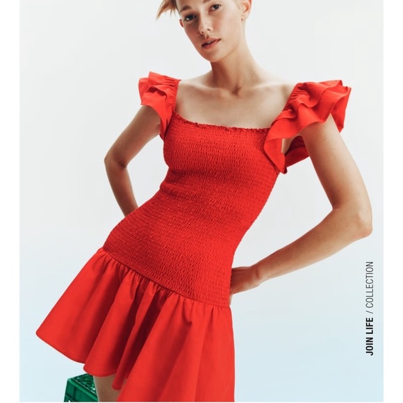 ZARA RUFFLED DRESS - Picture 3 of 5